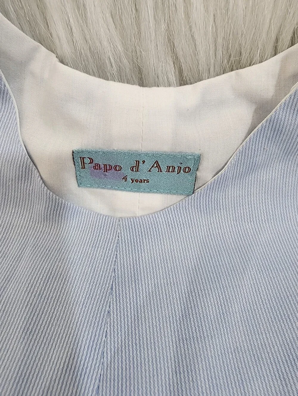 Smocked Duck Bubble Romper & Blue Striped Papo d'Anjo Romper, 4 Years